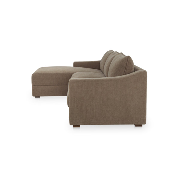 Moe's Farrow Taupe Chenille Left Sectional