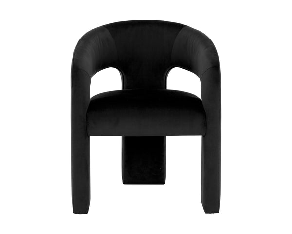 ISIDORE DINING ARMCHAIR - ABBINGTON BLACK