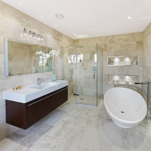 Aubrey 5 Light Vanity in Chrome Finish