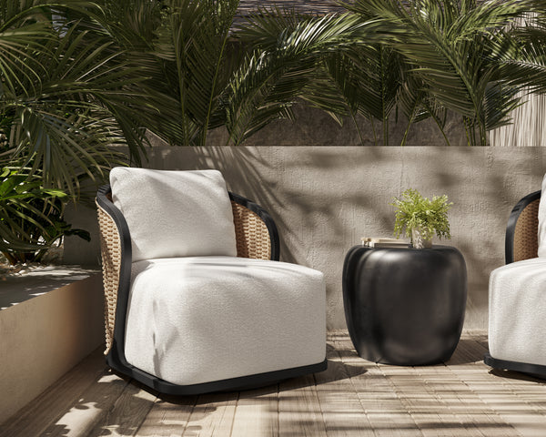 BORA SWIVEL ARMCHAIR - LOUIS CREAM