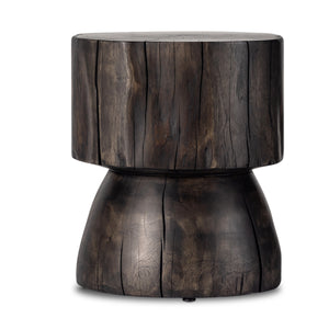 Tino End Table In Rubbed Black