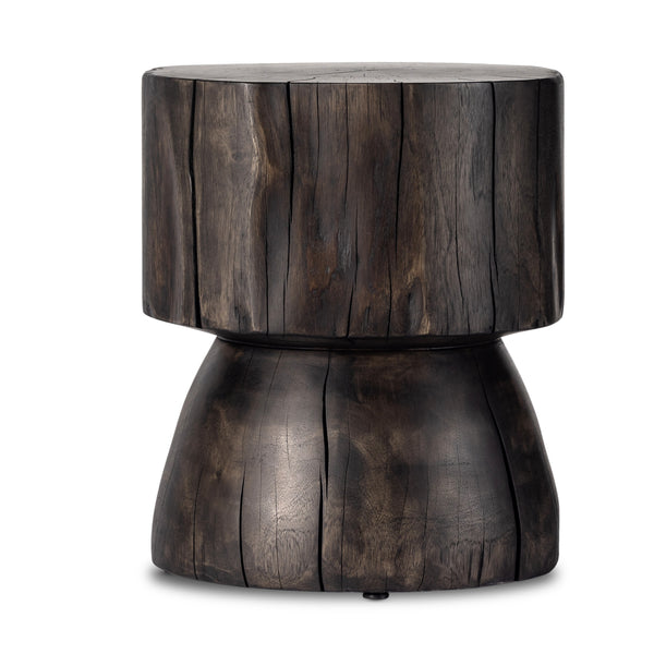 Tino End Table In Rubbed Black