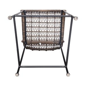 Bandera Outdoor Woven Counter Stool-Grey