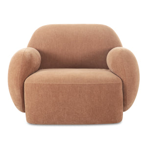 Hazel Lounge Chair in Copper Velvet
