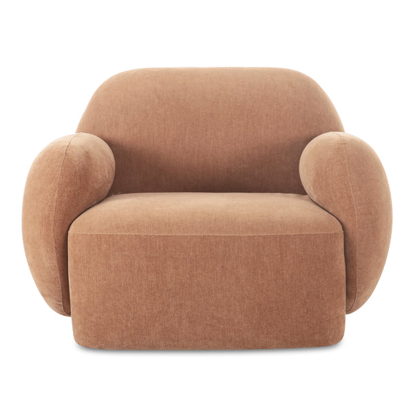 Hazel Lounge Chair in Copper Velvet