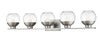 Osono 5 Light Vanity in Brushed Nickel Finish