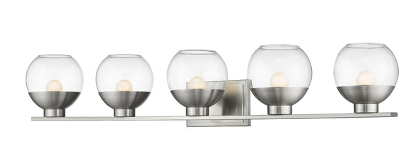 Osono 5 Light Vanity in Brushed Nickel Finish