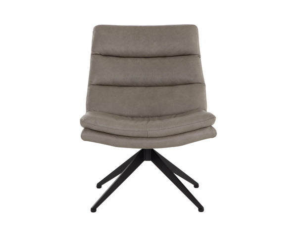 KELLER SWIVEL LOUNGE CHAIR - MISSOURI STONE LEATHER