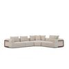 Warner Oatmeal 3 Piece Sofa Set w/Corner Piece