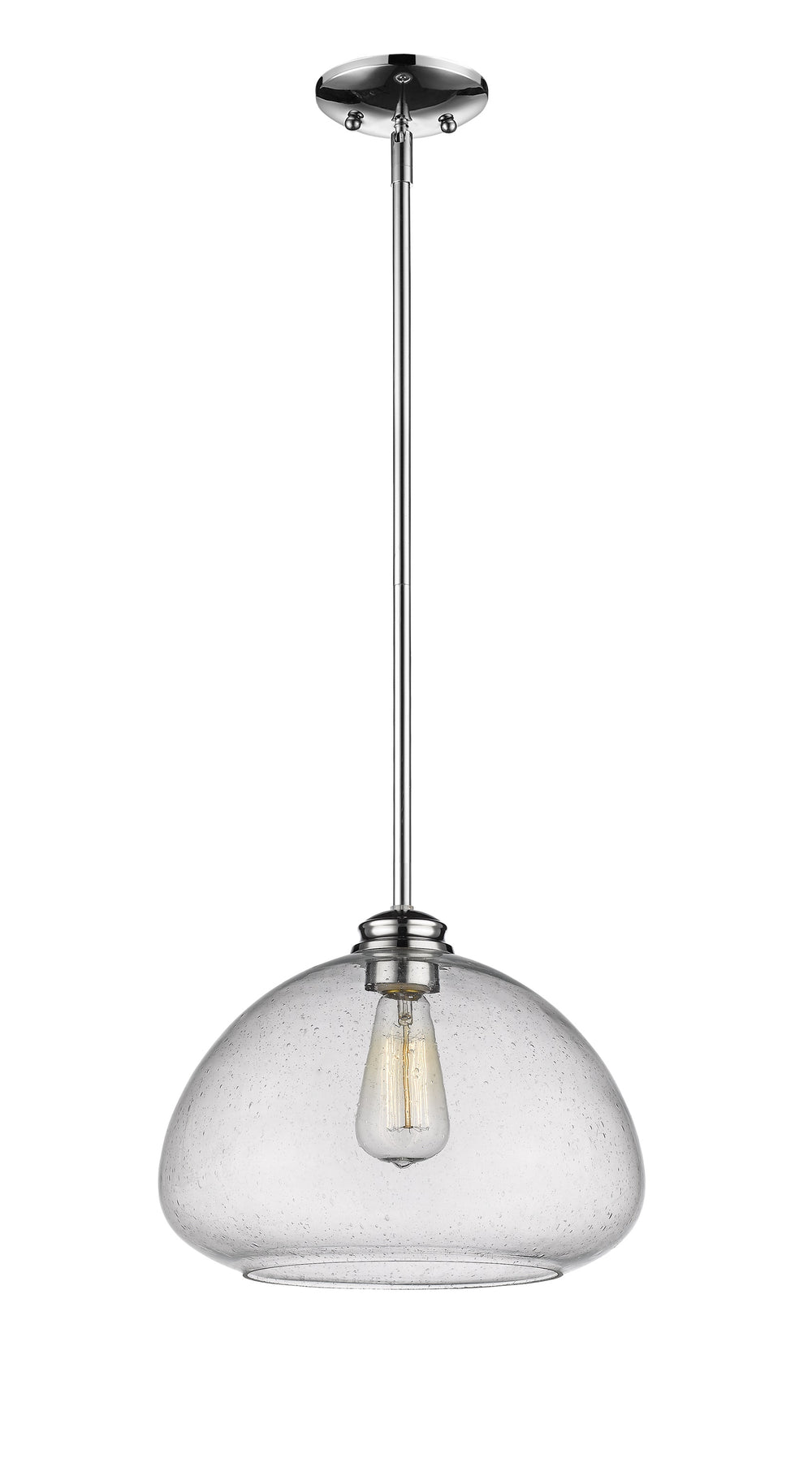 Amon 1 Light Pendant in Chrome Finish