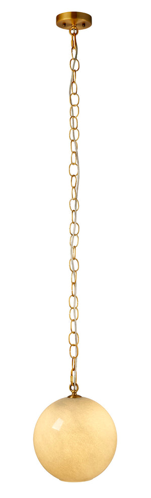 Camber 1-Light Glass Pendant, Blue