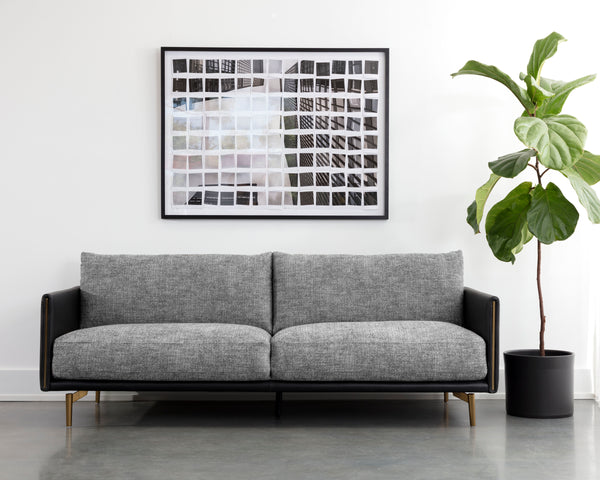ASHI SOFA - NASH ZEBRA / COAL BLACK