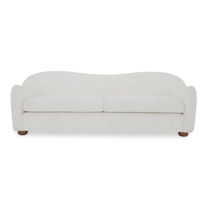 Moe's Bria Sofa in Oatmeal with Rubberwood Feet
