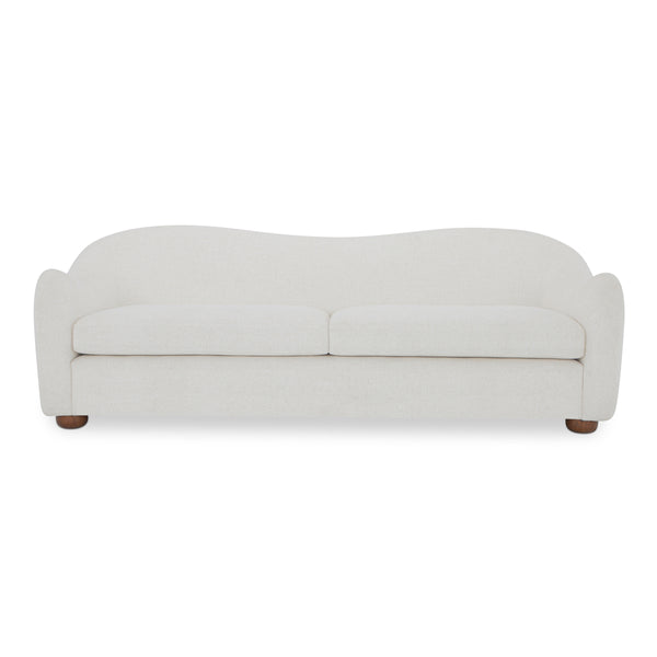 Moe's Bria Sofa in Oatmeal with Rubberwood Feet