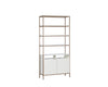 Ambrose Modular Bookcase - Large - Champagne Gold - Cream