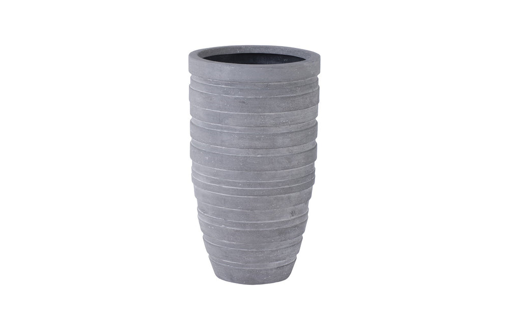 June Slim Planter, Raw Gray, Small