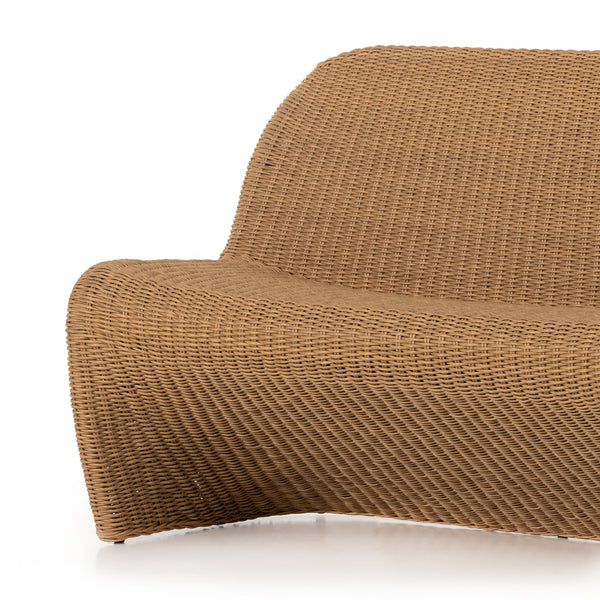 Portia Outdoor Dining Bench In 50" In Natural