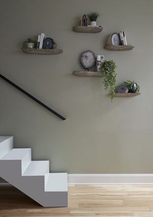 Floating Wall Shelf, Gray Stone, Smallall