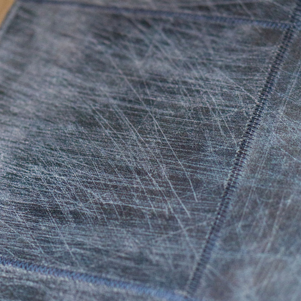 Espresso Scratched Leather Rugs