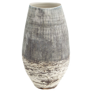 Calypso Vase | Off White | Brown - Large