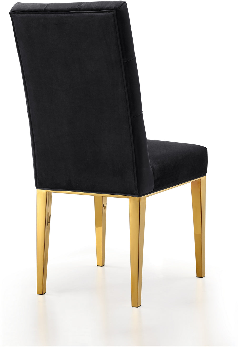 Orville Dining Chair In Black Velvet