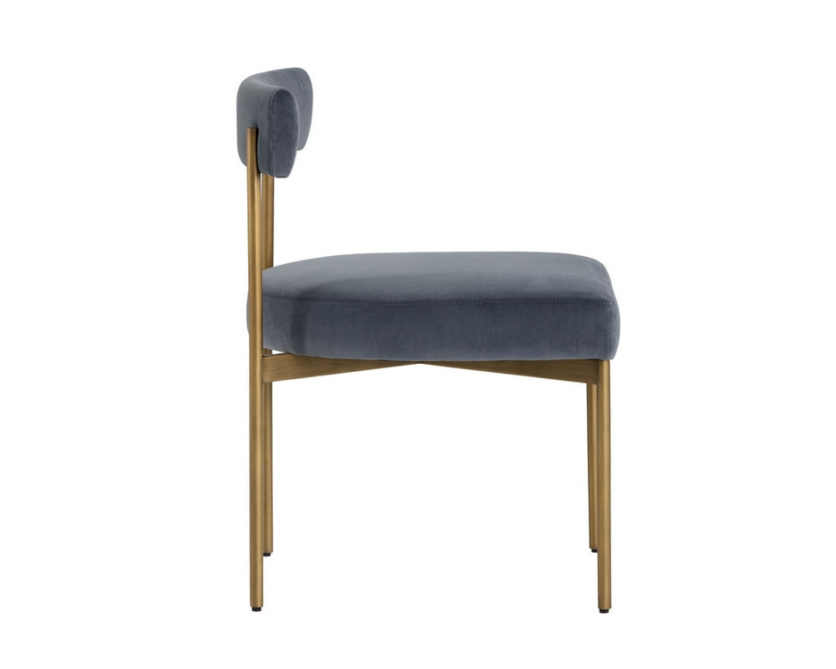 Seneca Dining Chair - Velvet Slate