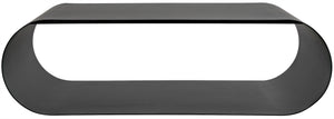 Hera Industrial Steel Coffee Table in Matte Black