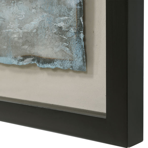 Ocean Swell Painted Metal Art, S/3, 3 Cartons