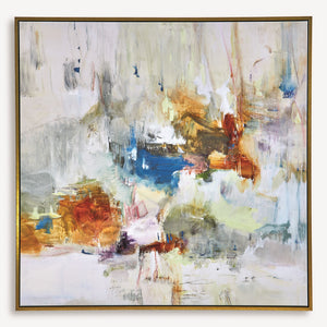 In The Beginning Framed Abstract Art
