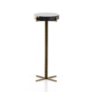 Jonty Round End Table In Dark Petrified