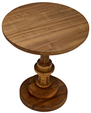 Comodo Side Table, Gold Teak