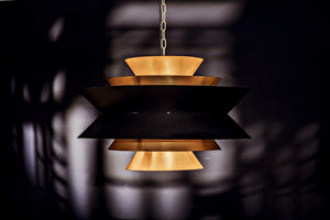 Arion Pendant, Steel with Brass Finish