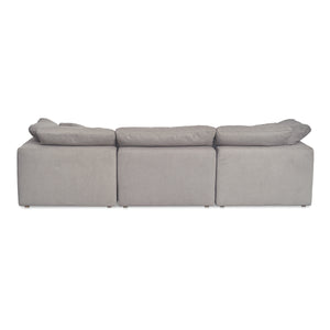 Moe's Clay Modular Sofa in Light Grey