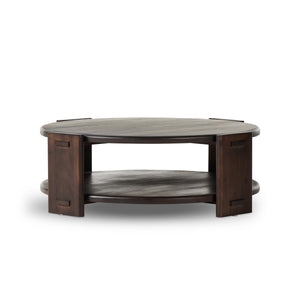 Two Tier Coffee Table in Matte Brown Neem