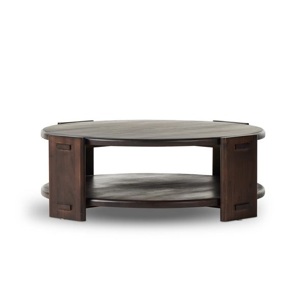 Two Tier Coffee Table in Matte Brown Neem