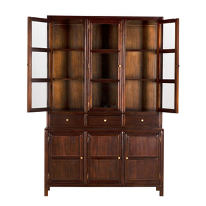 Colonial Hutch, Hand Rubbed Brown
