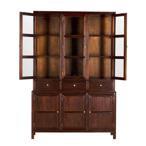 Colonial Hutch, Hand Rubbed Brown