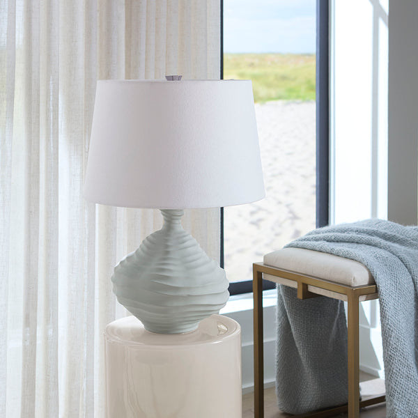Oasis Ceramic Table Lamp with Linen Shade