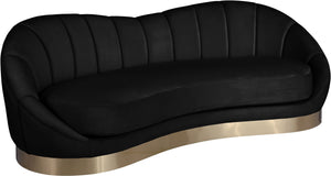 Jesse Sofa In Black Velvet