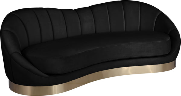 Jesse Sofa In Black Velvet