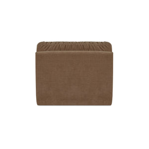 Moe's Matina Slipper Chair in Taupe Chenille