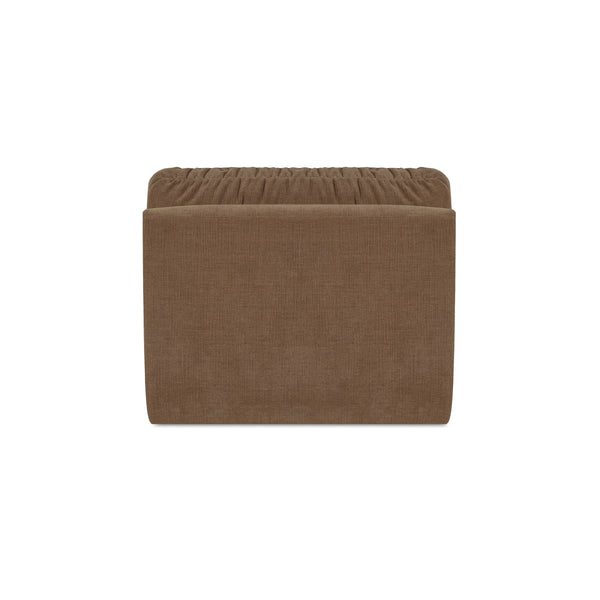 Moe's Matina Slipper Chair in Taupe Chenille