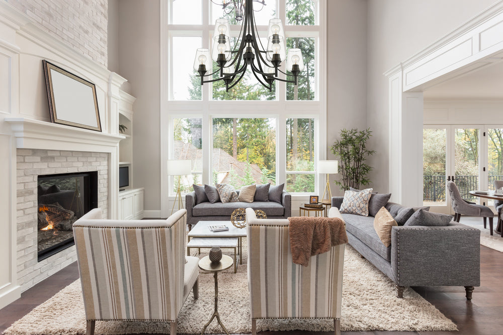 Joliet 9 Light Chandelier in Matte Black Finish