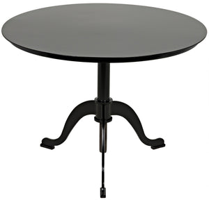 Kaldera Industrial Steel Side Table in Matte Black