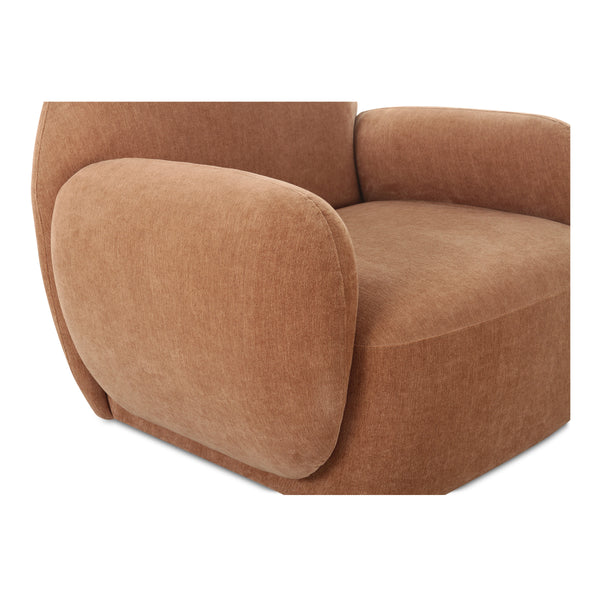 Hazel Lounge Chair in Copper Velvet