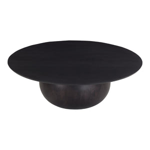 Bradbury Large Black Coffee Table, Acacia Wood