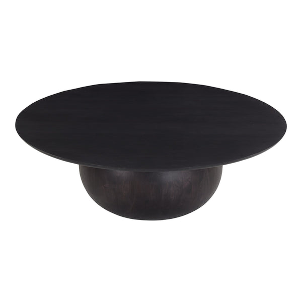 Bradbury Large Black Coffee Table, Acacia Wood