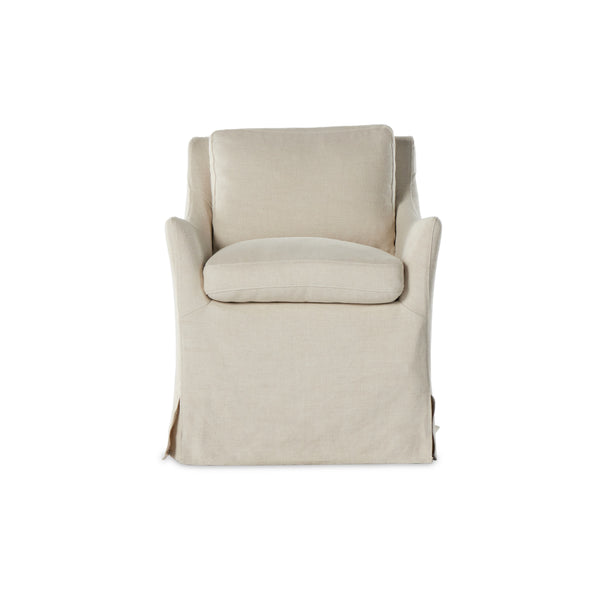 Monette Slipcover Dining Chair In Natural