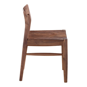 Moe's Owing Dining Chair Walnut Brown - Set of 2