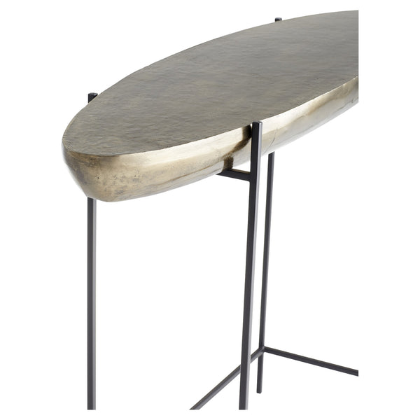 Pontoon Console Table | Aged Gold